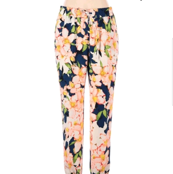J. Crew Pants - J. Crew Floral Joggers size 12